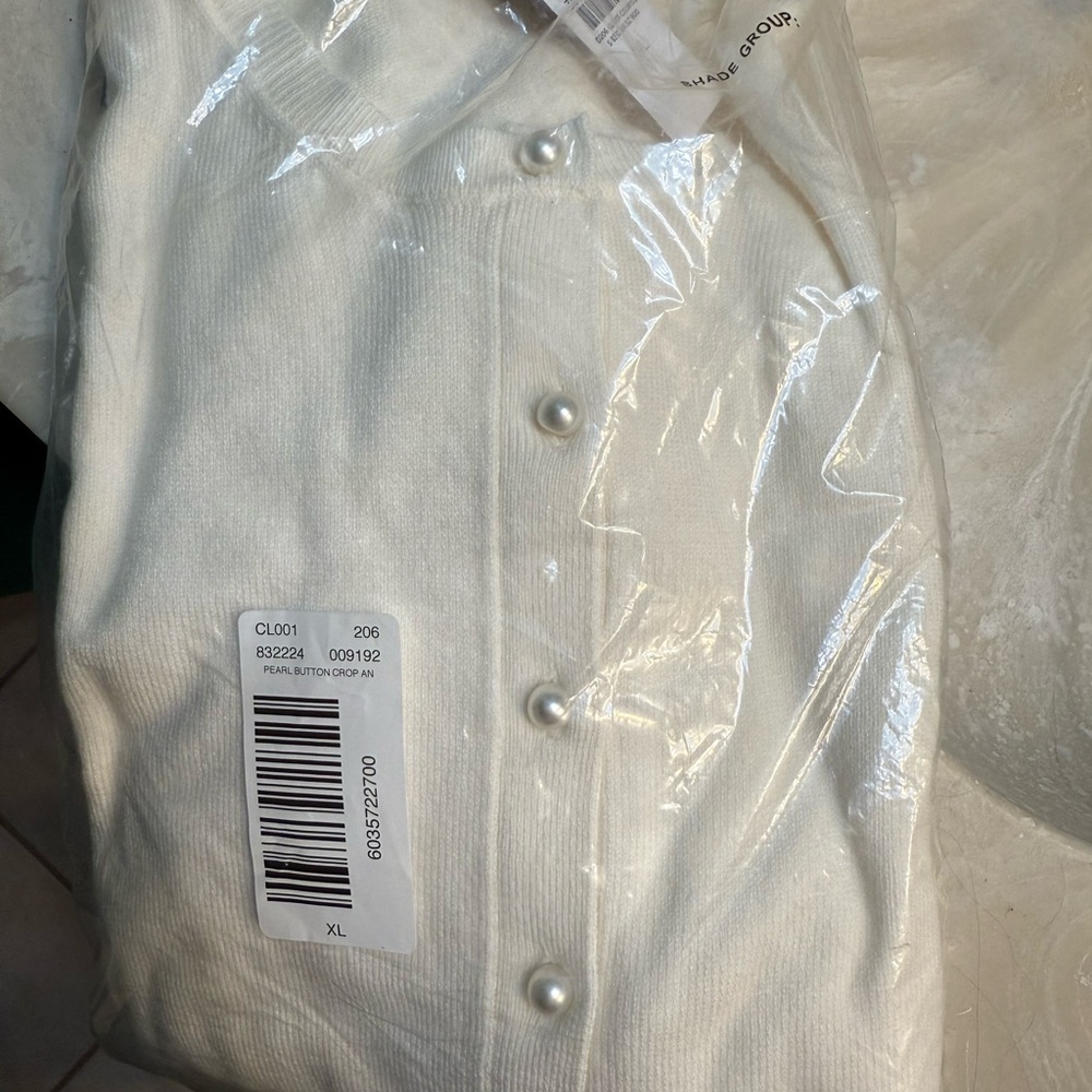 Ann Taylor Pearl Button Cardigan